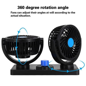 VENTILADOR DOBLE AJUSTABLE PARA AUTO